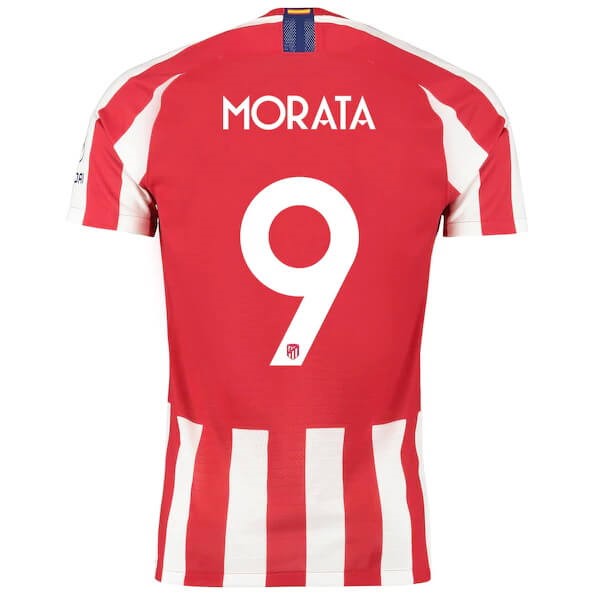 Tailandia Camiseta Atlético De Madrid NO.9 Morata Replica Primera Ropa 2019/20 Rojo